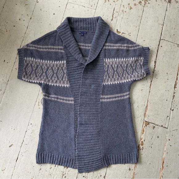 Gap Fair Isle Open Wrap Cardigan Sweater - Picture 10 of 11